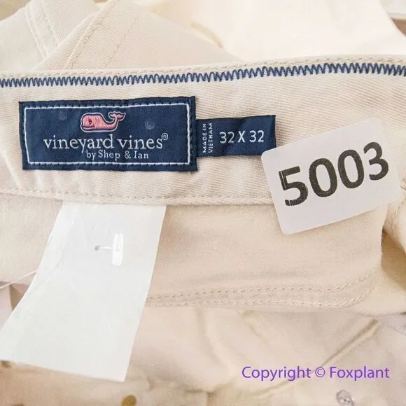 NEW Vineyard Vines men's pants in cream/ecru,‎ size 32*32